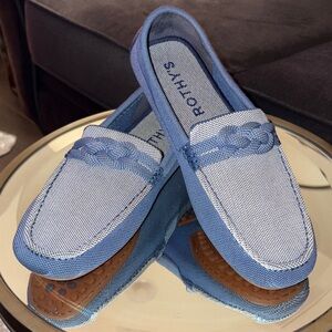 Rothy's Light Blue Slip-On Loafers Women’s Size 12.5